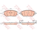 TRW GDB3579 95231012 Set placute frana fata Aveo t300 sistem j97 marca TRW